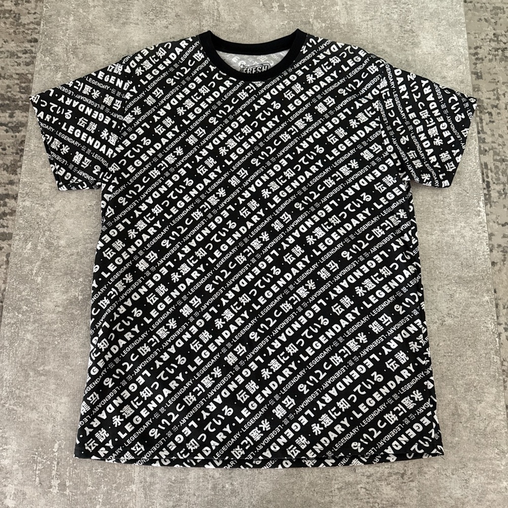 Fresh Laundry Black and White Short Sleeve Graphic Tee